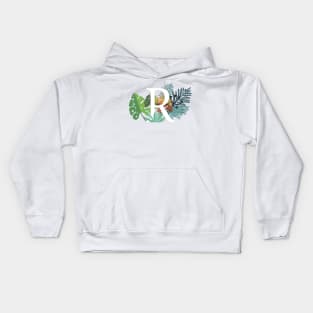 Plant Letter R Kids Hoodie